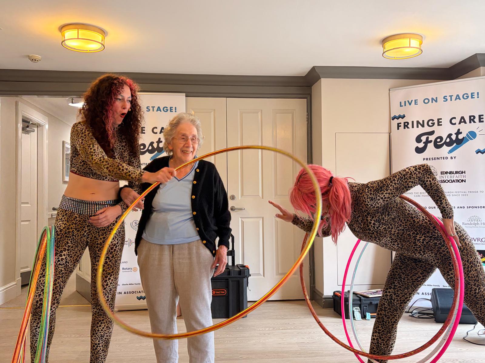 Delia 101 enjoys Care Fest performances at Glencairn Care Home.