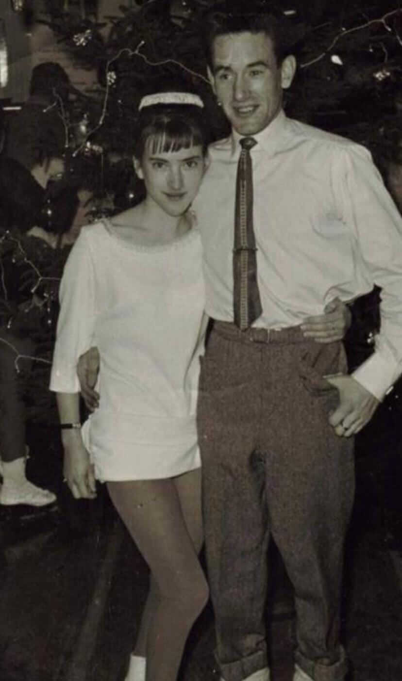 Lynn and her husband Bill the night they met at an Aberdeen Ice rink 